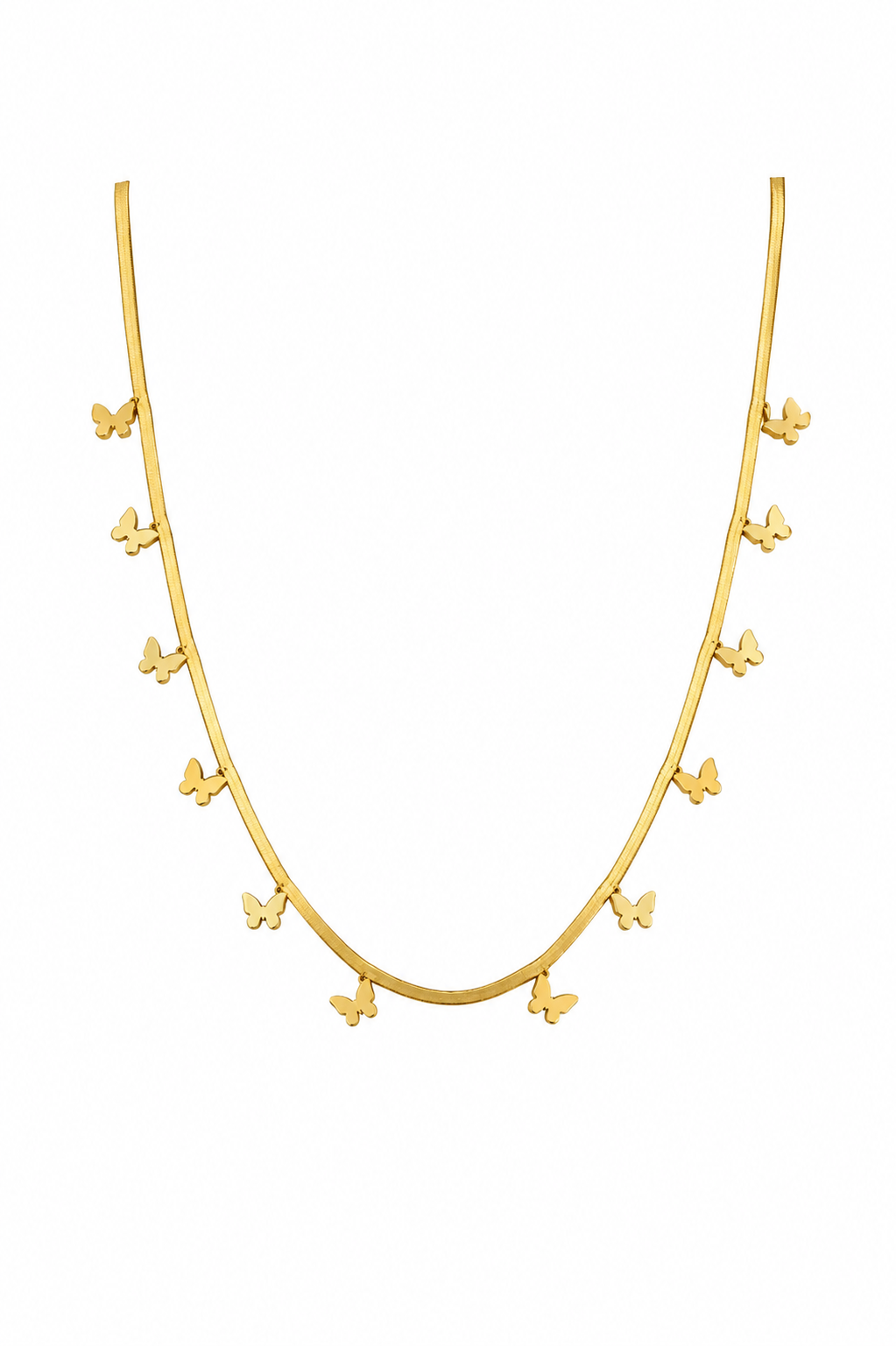 Multi-Butterfly Charm Necklace